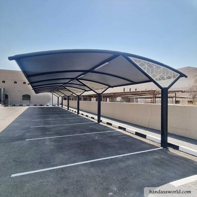 مظلات سيارات وحدائق بأشكال وخامات متعددة